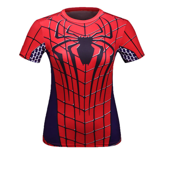 SPIDERMAN Compression Shirt for Women (Short Sleeve)