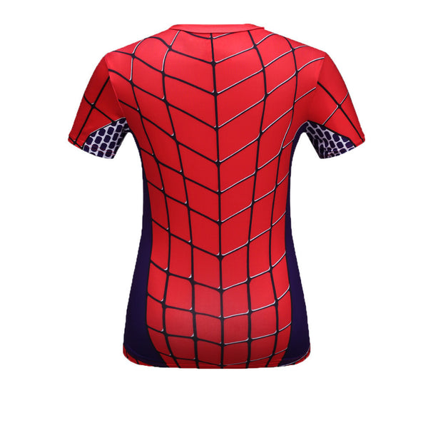 SPIDERMAN Compression Shirt for Women (Short Sleeve)