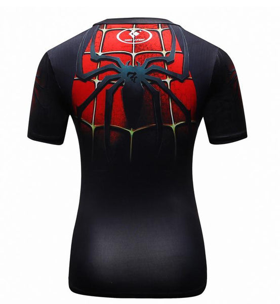 SPIDERMAN Compression Shirt for Women (Short Sleeve)