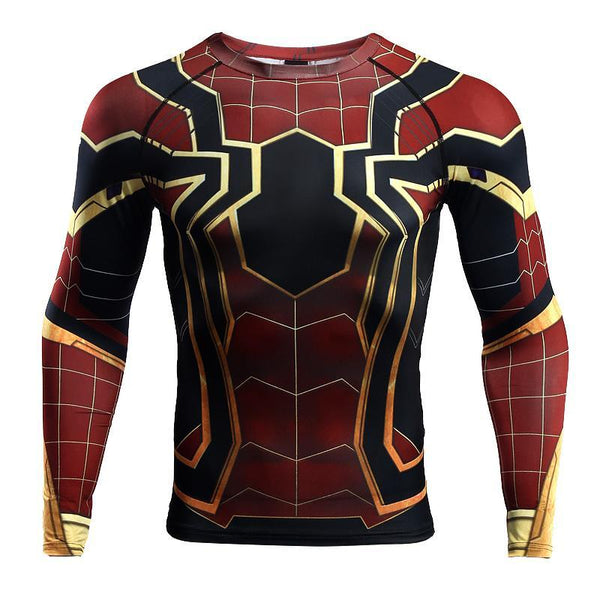 SPIDERMAN Long Sleeve Compression Shirt for Men