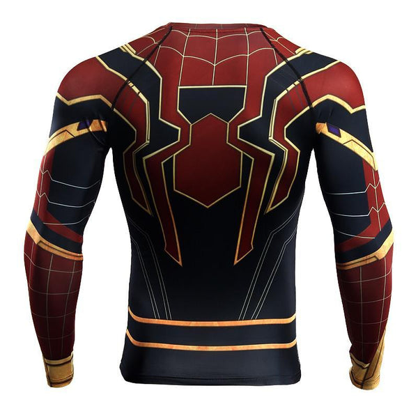 SPIDERMAN Long Sleeve Compression Shirt for Men