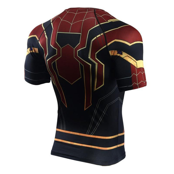 SPIDERMAN Short Sleeve Compression Shirt for Men
