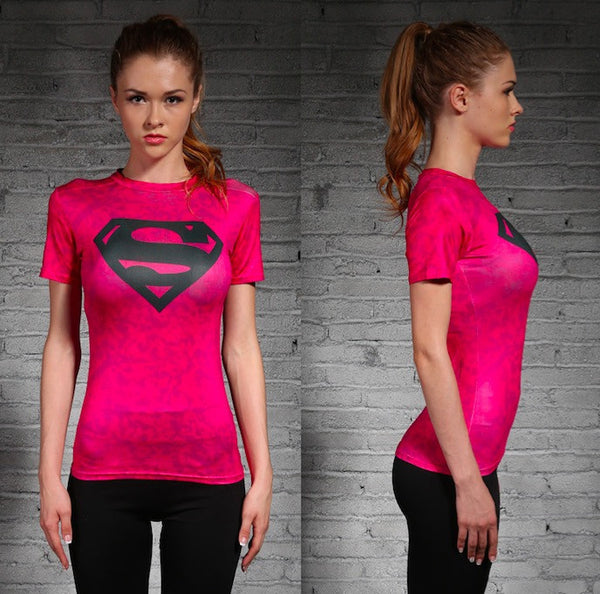 SUPERGIRL Compression Shirt for Women (Short Sleeve)