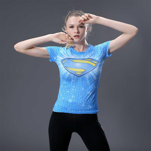 SUPERGIRL Compression Shirt for Women (Short Sleeve)