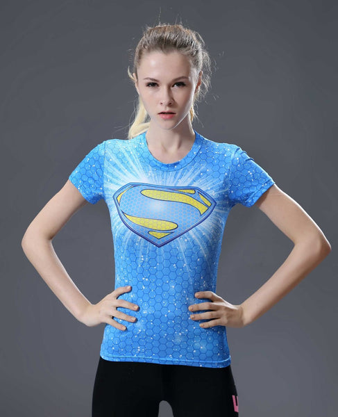 SUPERGIRL Compression Shirt for Women (Short Sleeve)