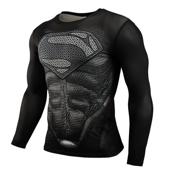 SUPERMAN Compression Shirt for Men ( Long Sleeve)