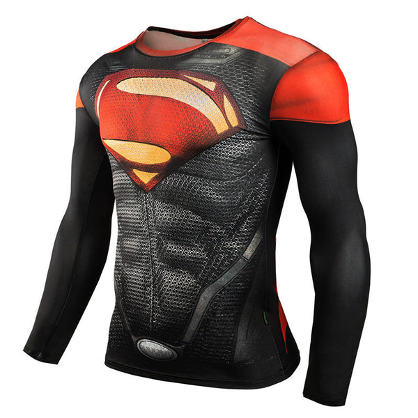 SUPERMAN Compression Shirt for Men (Long Sleeve)