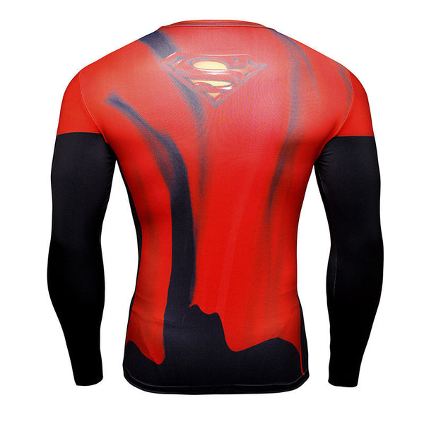 SUPERMAN Compression Shirt for Men (Long Sleeve)