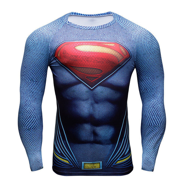 SUPERMAN Compression Shirt for Men (Long Sleeve)
