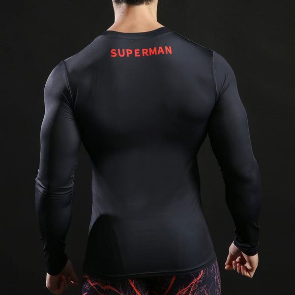 SUPERMAN Compression Shirt for Men (Long Sleeve)