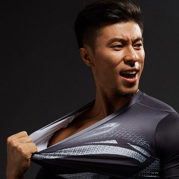 SUPERMAN Compression Shirt for Men (Long Sleeve)