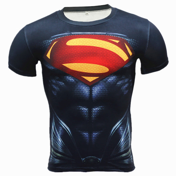 SUPERMAN Compression Shirt for Men (Short Sleeve)