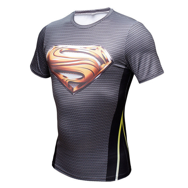 SUPERMAN Compression Shirt for Men (Short Sleeve)