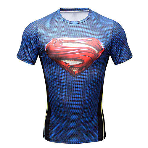 SUPERMAN Compression Shirt for Men (Short Sleeve)