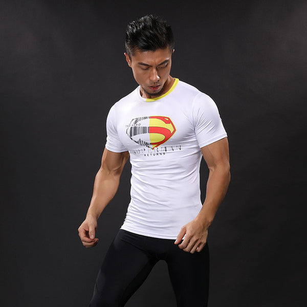 SUPERMAN Compression Shirt for Men (Short Sleeve)