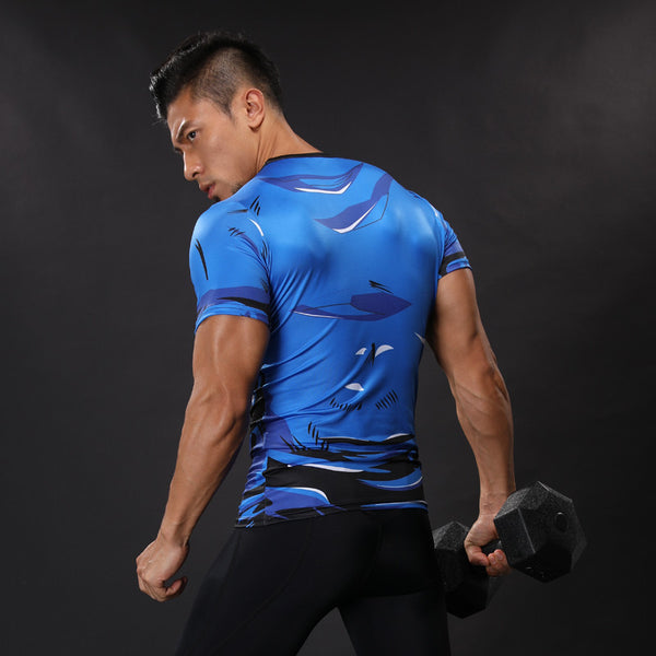 SUPERMAN Compression Shirt for Men (Short Sleeve)