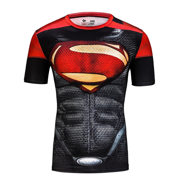 SUPERMAN Compression Shirt for Men (Short Sleeve)