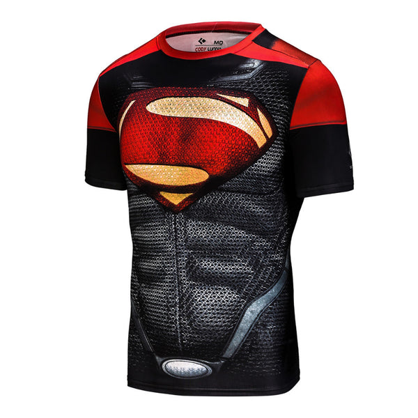 SUPERMAN Compression Shirt for Men (Short Sleeve)
