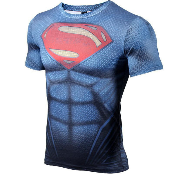 SUPERMAN Compression Shirt for Men (Short Sleeve)
