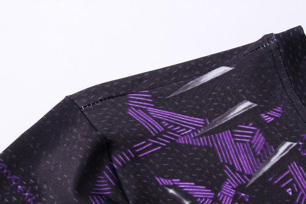 T'CHALLA Short Sleeve Compression Shirt for Men