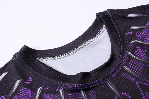 T'CHALLA Short Sleeve Compression Shirt for Men