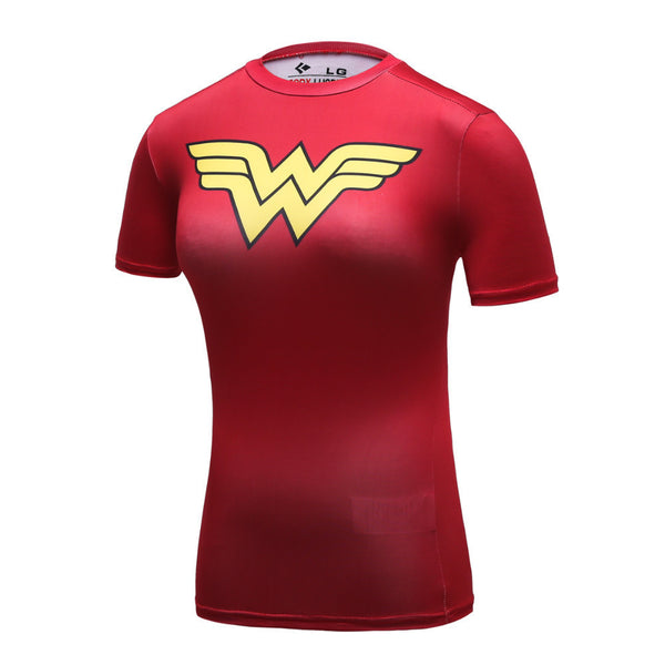 WONDER WOMAN Compression Shirt for Women (Short Sleeve)