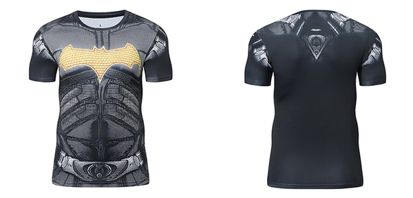 BATMAN Short Sleeve Compression Shirt for Men