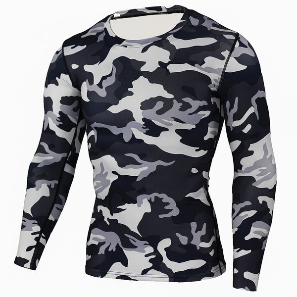 ARMY CAMOUFLAGE Compression Shirt for Men (Long Sleeve)