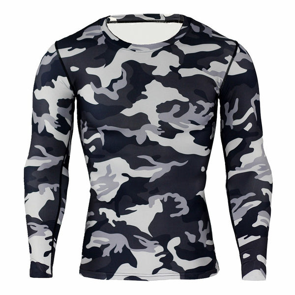ARMY CAMOUFLAGE Compression Shirt for Men (Long Sleeve)