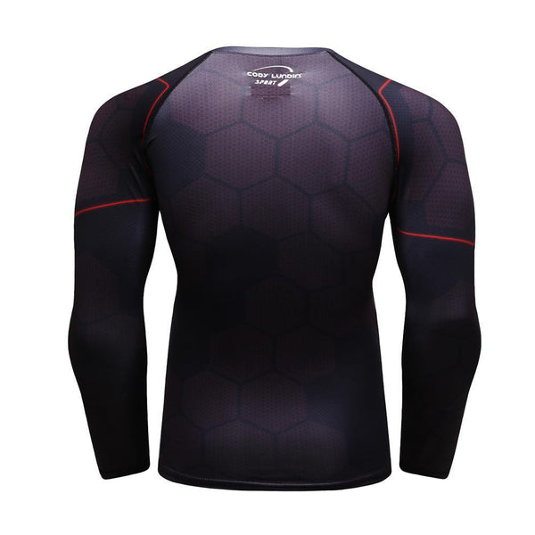 Avengers 3 Dark IRON MAN Long Sleeve Compression Shirt