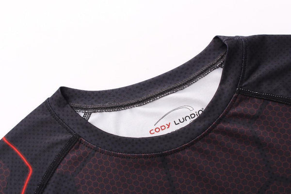Avengers 3 Dark IRON MAN Long Sleeve Compression Shirt