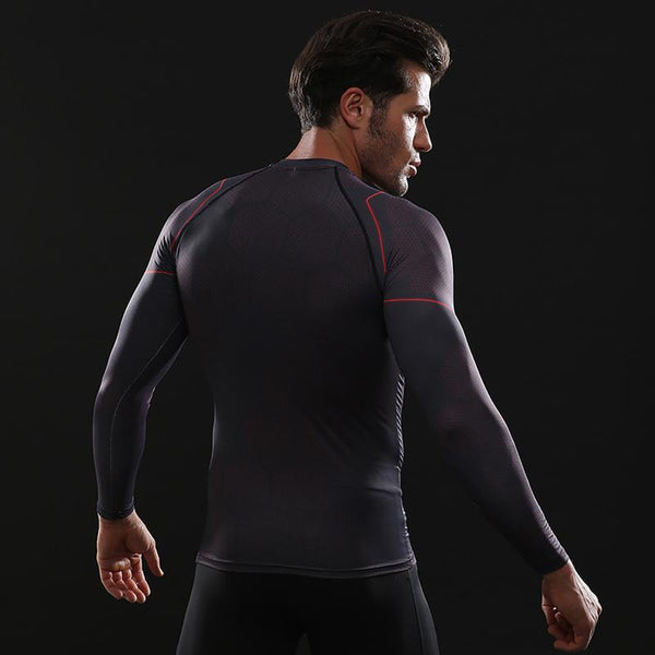 Avengers 3 IRON MAN Long Sleeve Compression Shirt