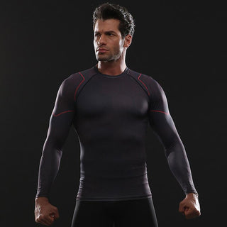 Avengers 3 IRON MAN Long Sleeve Compression Shirt