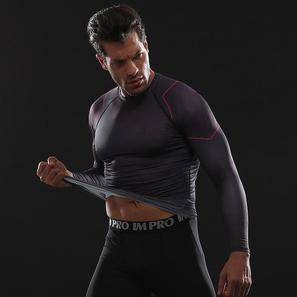 Avengers 3 IRON MAN Long Sleeve Compression Shirt