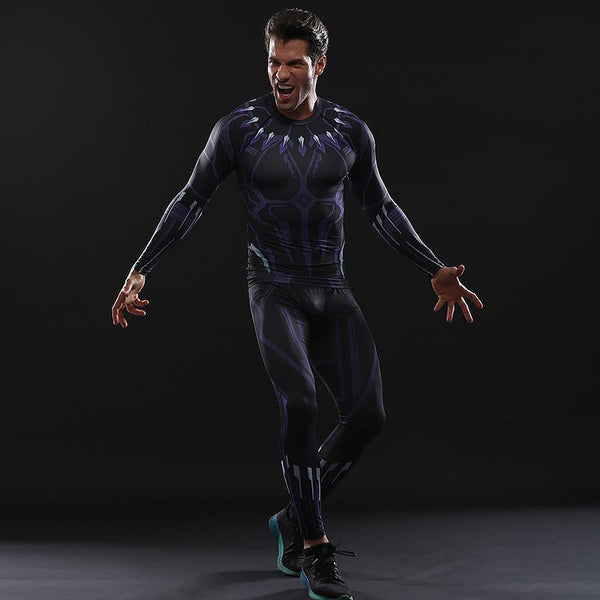 Avengers 3 Black Panther Leggings for Men