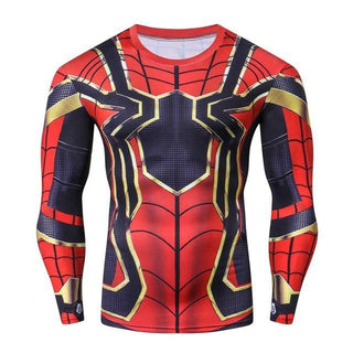 Avengers 3 SPIDERMAN Long Sleeve Compression Shirt for Men