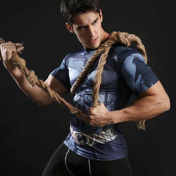 BATMAN Compression Shirt for Men (Short Sleeve)