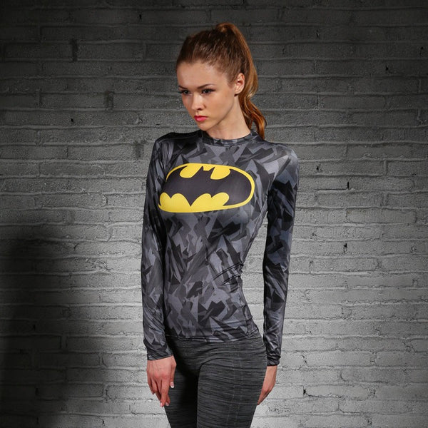 BATMAN Long Sleeve Compression Shirt for Women – ME SUPERHERO