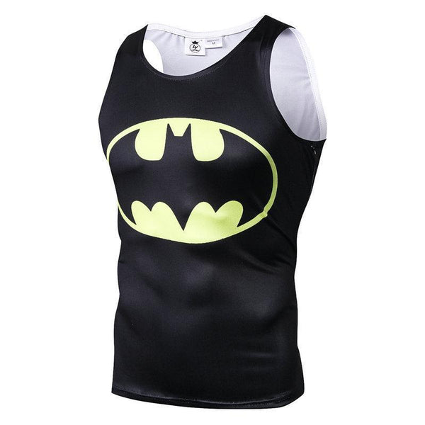 DC Comics Men's Batman Basic Logo Tank Top, Black, S