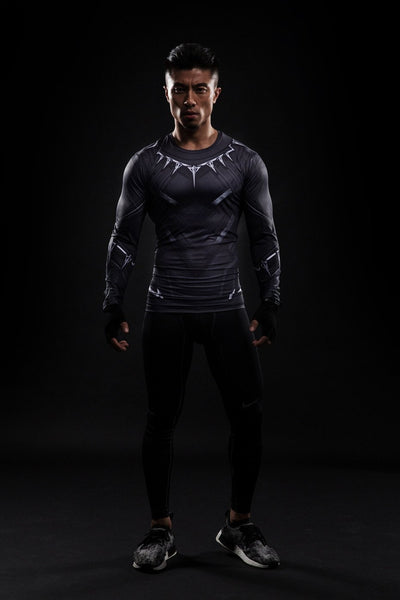 BLACK PANTHER Compression Shirt for Men (Long Sleeve)