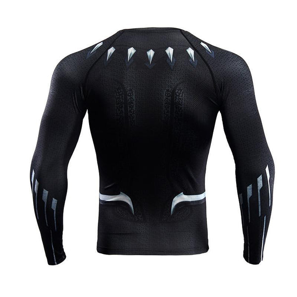 Infinity War BLACK PANTHER Long Sleeve Compression Shirt for Men