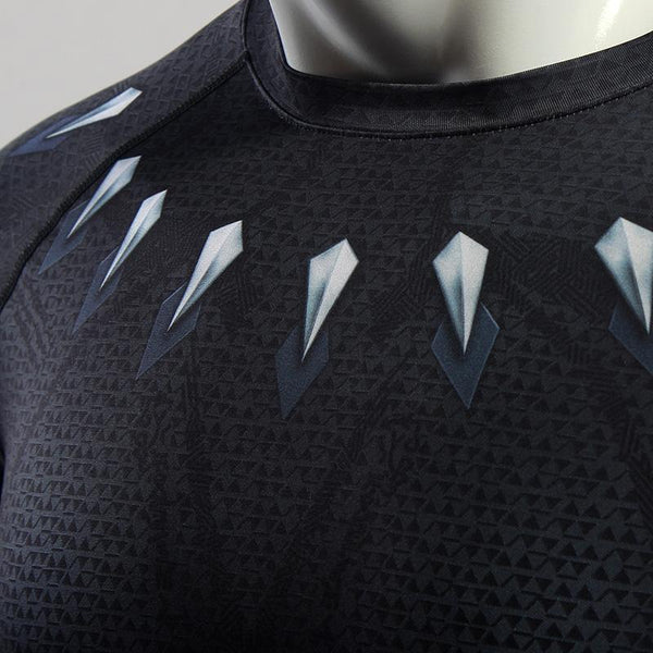 Infinity War BLACK PANTHER Long Sleeve Compression Shirt for Men
