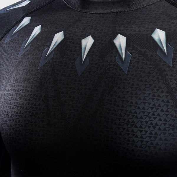 Infinity War BLACK PANTHER Short Sleeve Compression Shirt