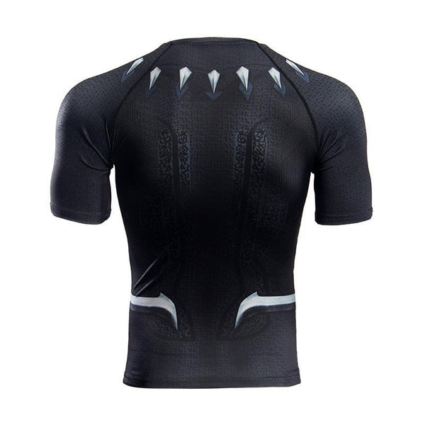 Infinity War BLACK PANTHER Short Sleeve Compression Shirt