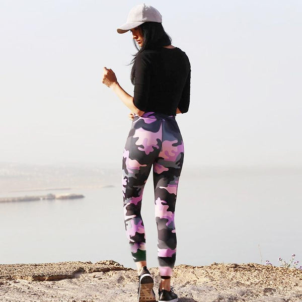 Super Comfy Camouflage Print Workout Leggings - Fanduco