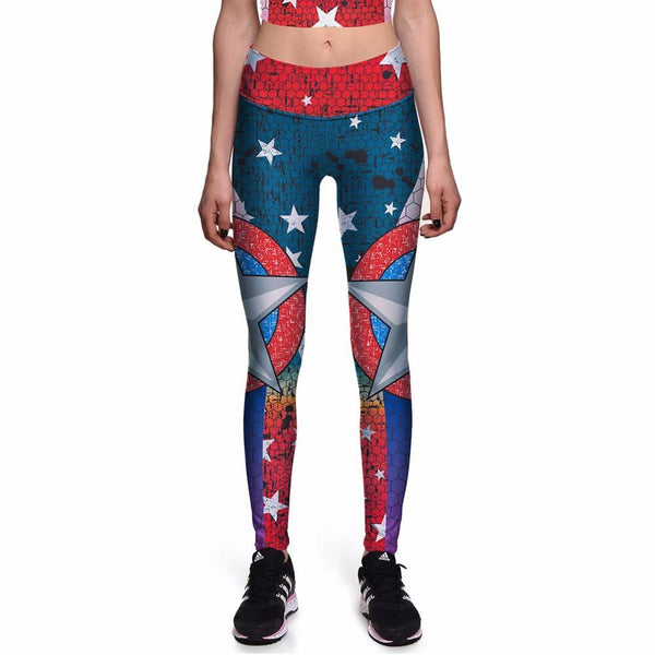 CAPTAIN AMERICA Compression Leggings