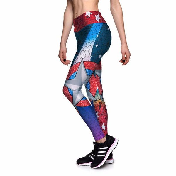 CAPTAIN AMERICA Compression Leggings