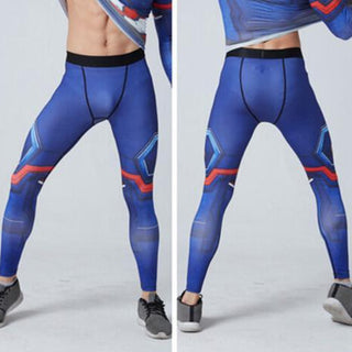 CAPTAIN AMERICA Compression Leggings for Men