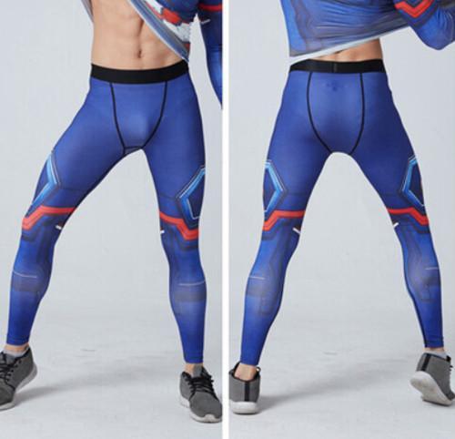 CAPTAIN AMERICA Compression Leggings for Men