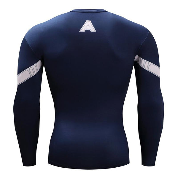 CAPTAIN AMERICA Compression Shirt for Men (Long Sleeve)
